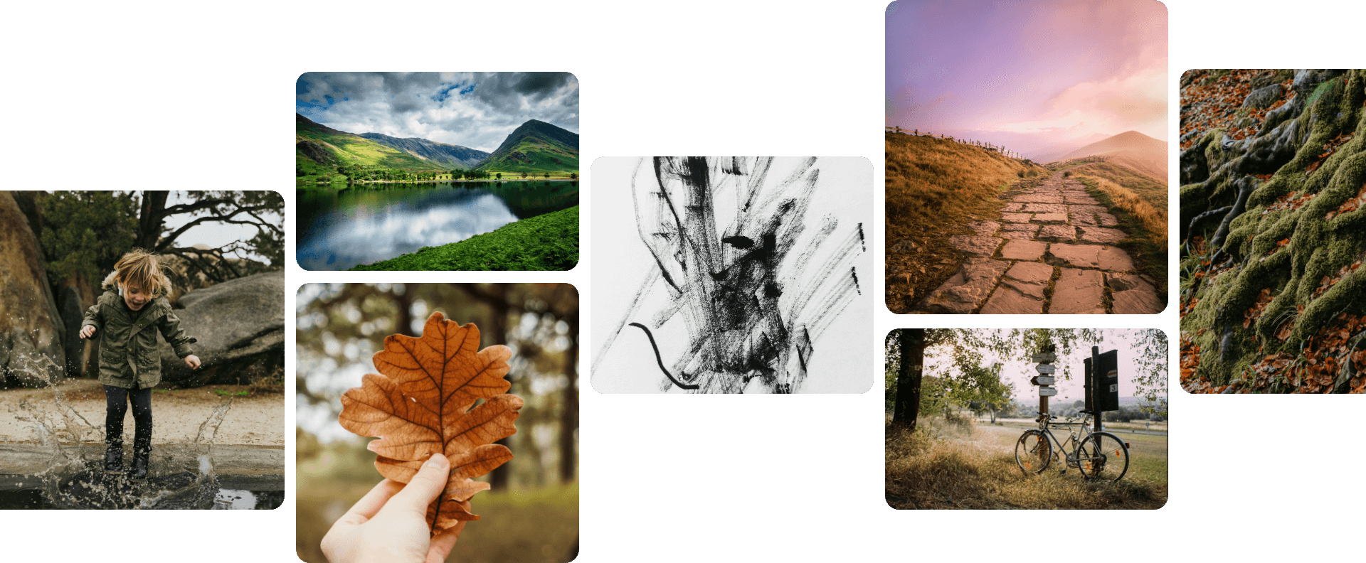 collage of therapy based images